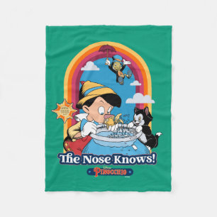 Pinocchio   The Nose Knows Fleece Blanket