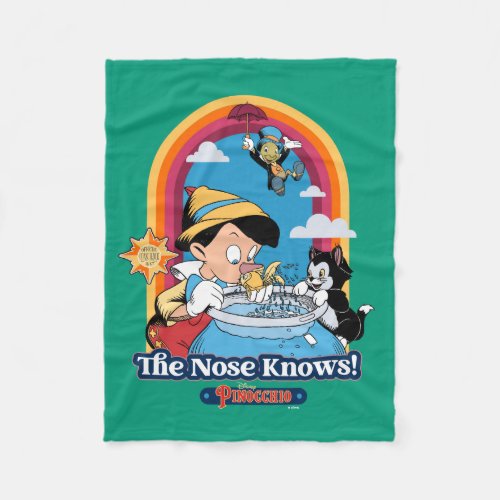 Pinocchio  The Nose Knows Fleece Blanket