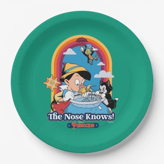 Pinocchio | The Nose Knows Paper Plates (Front)