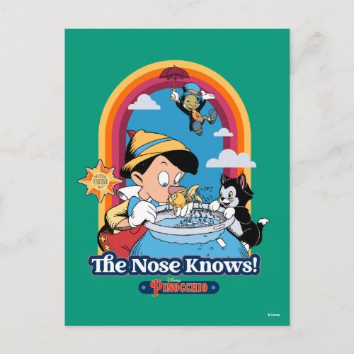 Pinocchio  The Nose Knows Postcard