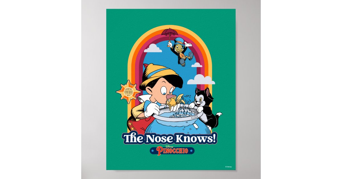 Pinocchio The Nose Knows Poster Zazzle
