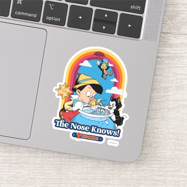 Pinocchio | The Nose Knows Sticker (Detail)