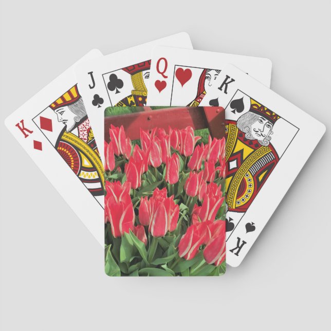 Pinocchio Tulips Poker Cards (Back)