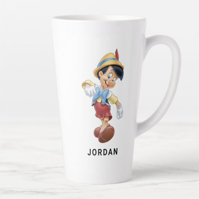 Pinocchio walking happy Disney Latte Mug (Right)