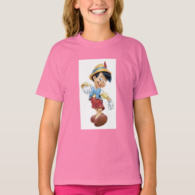 Pinocchio walking happy Disney T-Shirt (Front)