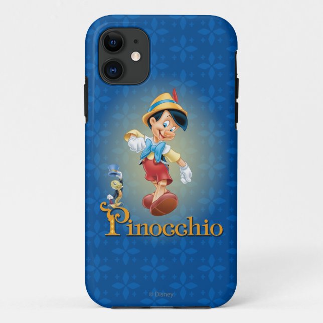 Pinocchio with Jiminy Cricket 2 Case-Mate iPhone Case (Back)