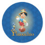 Pinocchio with Jiminy Cricket 2 Classic Round Sticker