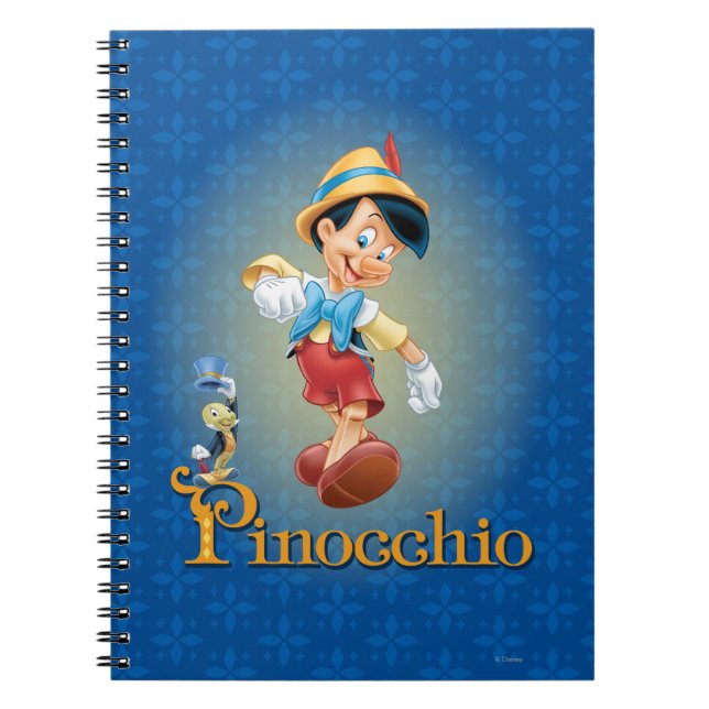Pinocchio with Jiminy Cricket 2 Notebook (Front)