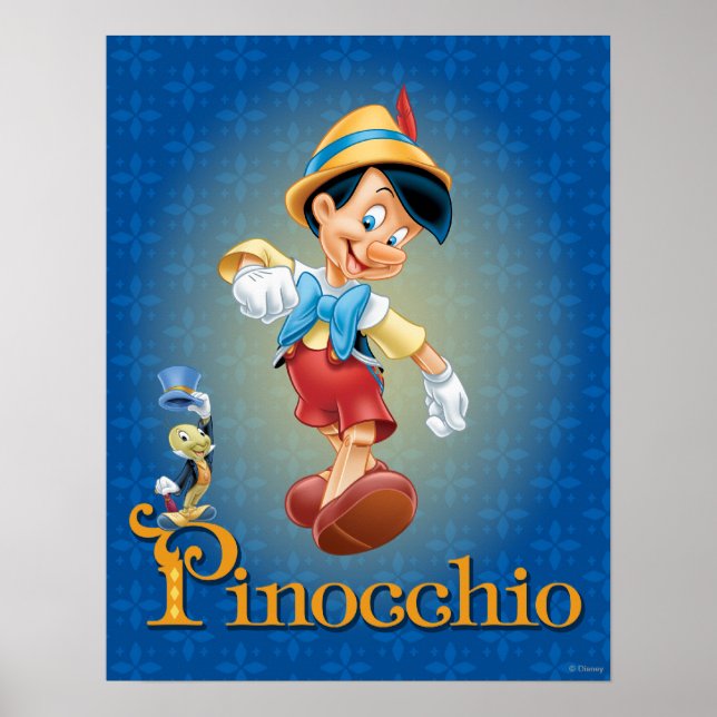 Pinocchio with Jiminy Cricket 2 Poster (Front)
