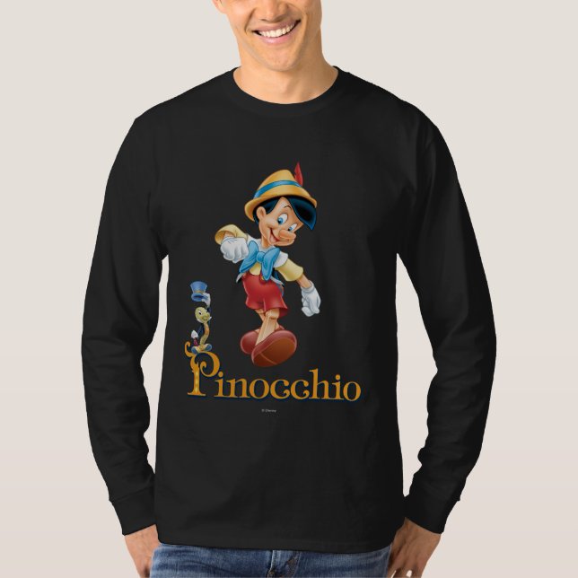 Pinocchio with Jiminy Cricket 2 T-Shirt (Front)