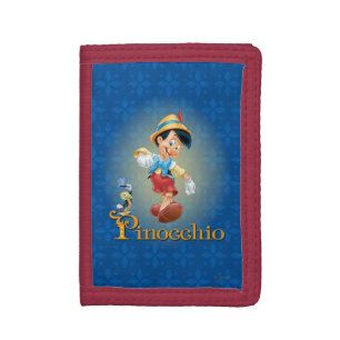 Pinocchio with Jiminy Cricket 2 Trifold Wallet