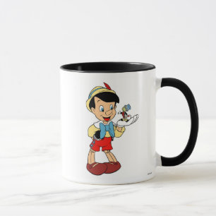 Pinocchio with Jiminy Cricket Disney Mug