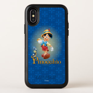 Pinocchio with Jiminy Cricket OtterBox Symmetry iPhone X Case