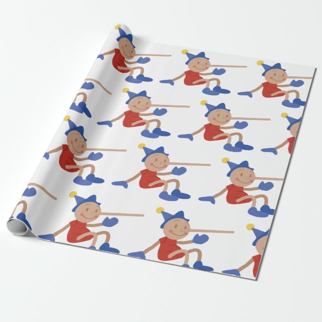 Pinocchio Wrapping Paper (Unrolled)