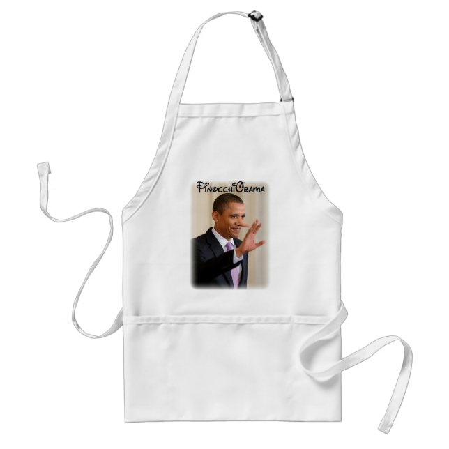 PinocchiObama Adult Apron (Front)
