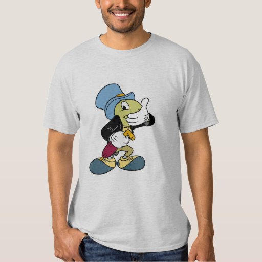 Pinocchio's Jiminy Cricket Disney T-Shirt | Zazzle