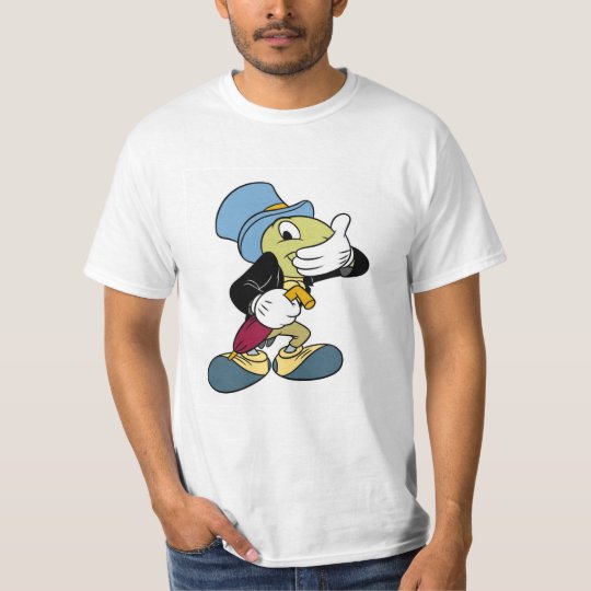 Pinocchio's Jiminy Cricket Disney T-Shirt | Zazzle.com