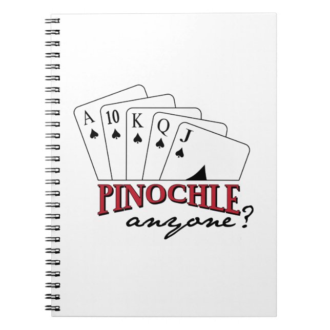 Pinochle Anyone? Notebook (Front)