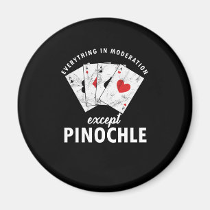 Pinochle Binocle Penuchle Cards Game Gift Magnet