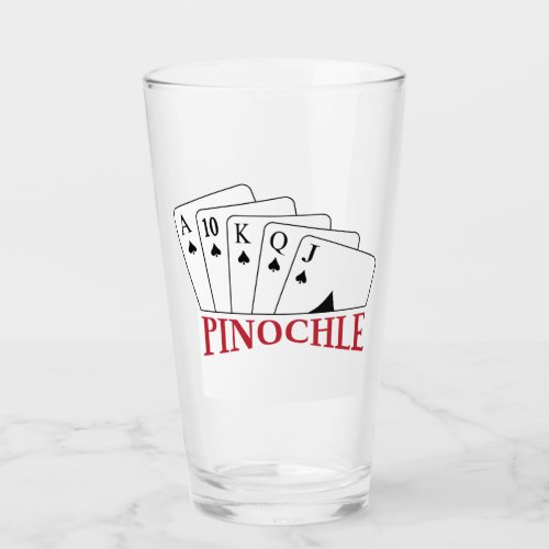Pinochle Cards Glass