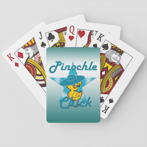 Pinochle Chick 7 Playing Cards