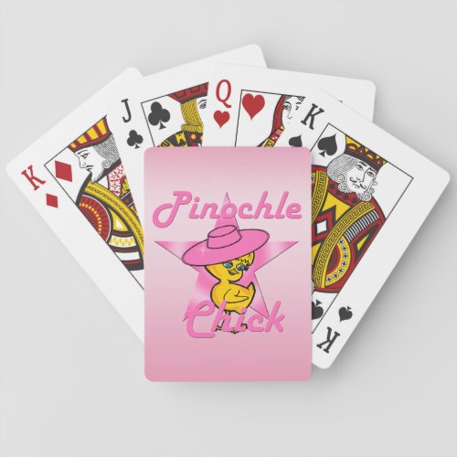 Pinochle Chick 8 Playing Cards