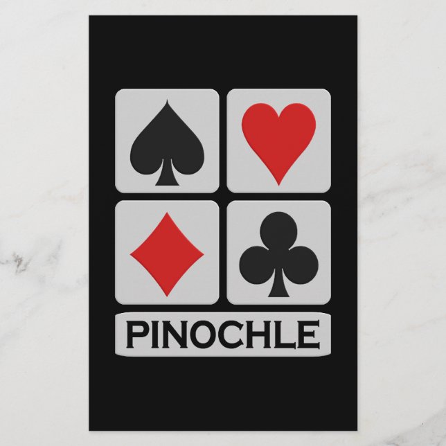 Pinochle flyer - customize! (Front)