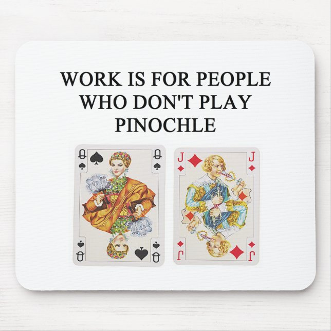 PINOCHLE game player Mouse Pad (Front)