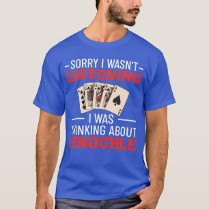 Pinochle Game Rules Cards Double Deck Points Funny T-Shirt