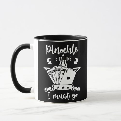 Pinochle Game Rules Cards Double Deck Points Mug