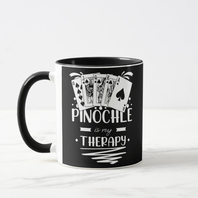 Pinochle Game Rules Cards Double Deck Points Mug (Left)