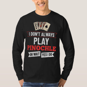 Pinochle Game Rules Cards Double Deck Points   T-Shirt