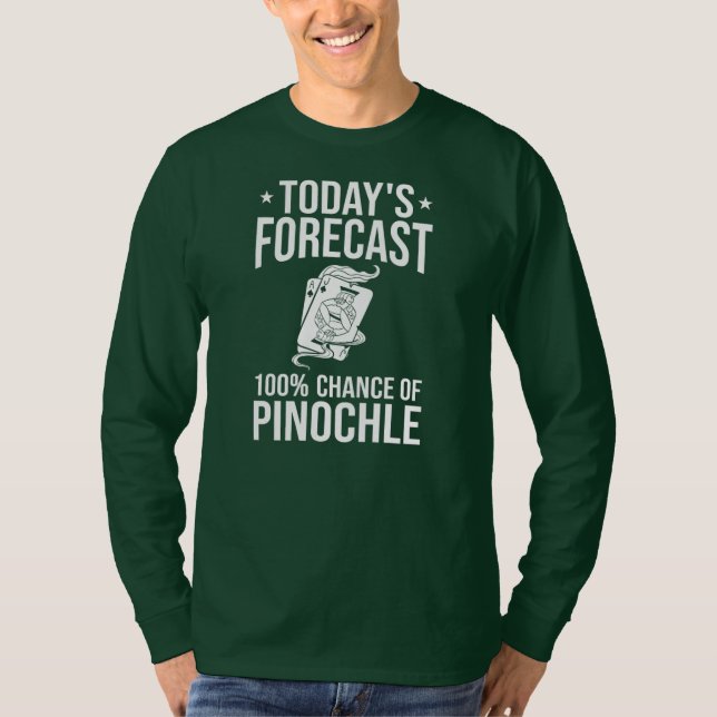 Pinochle Game Rules Cards Double Deck Points T-Shirt (Front)