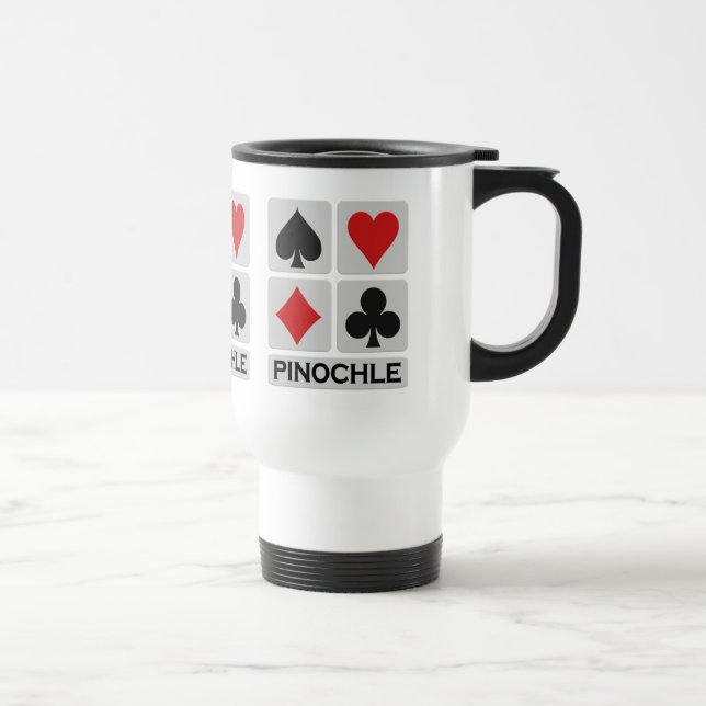 Pinochle Player mug - choose style & color (Right)