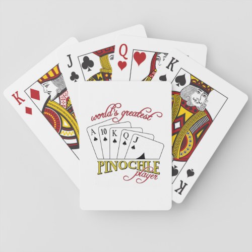 Pinochle Player Poker Cards