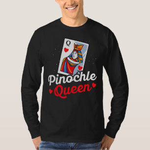 Pinochle Queen Player Gift Pinochle Card Game T-Shirt