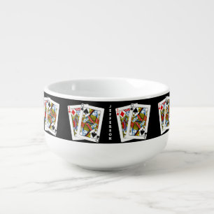 Pinochle Queens and Jacks Soup Mug