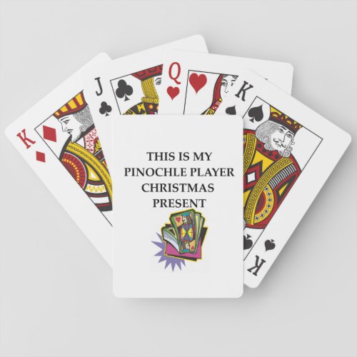 pinocjle gift poker cards