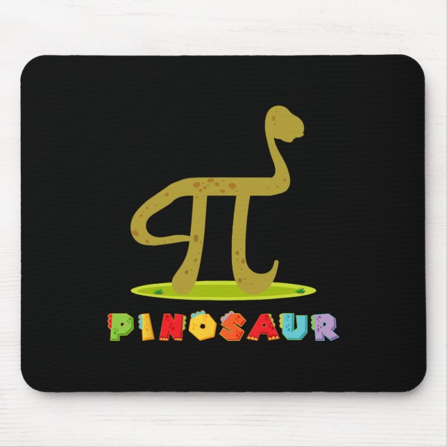 Pinosaur Funny Pi Day Dinosaur Math Lover Science  Mouse Pad (Front)