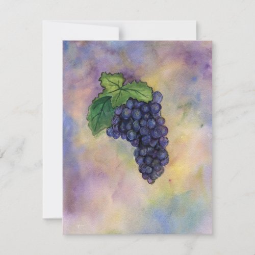 Pinot Noir Red Wine Grapes Invitations or Invites