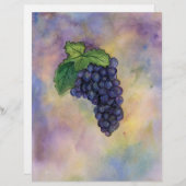 Pinot Noir Wine Grapes Letterhead (Front/Back)