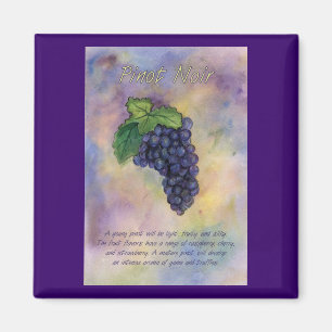 Pinot Noir Wine Grapes Magnet