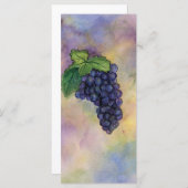 Pinot Noir Wine Grapes Rack Card (Front/Back)