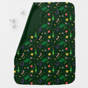 Pinoy Ako Filipino Christmas Pattern Baby Blanket
