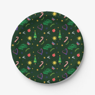 Pinoy Ako Filipino Christmas Pattern Paper Plates