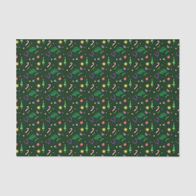 Pinoy Ako Filipino Christmas Pattern Tissue Paper (Front)