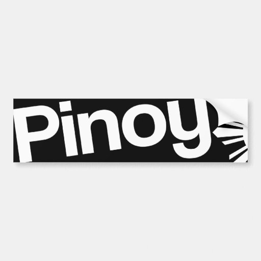 Pinoy Bumper Sticker | Zazzle