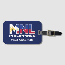 Pinoy Designs "MNL PHI" Customized Luggage Tag