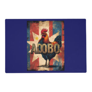 Pinoy Pride Chicken Adobo Kitchen Placemat
