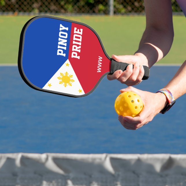 PINOY PRIDE Monogram Philippines Filipino Flag Pickleball Paddle (Insitu)